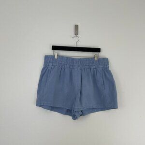 Aerie Babewatch High Waisted Pull On Shorts in Monaco Blue Size XL